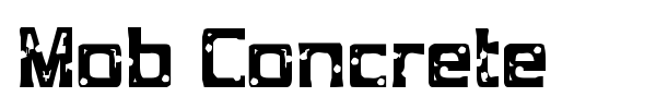 Mob Concrete font preview